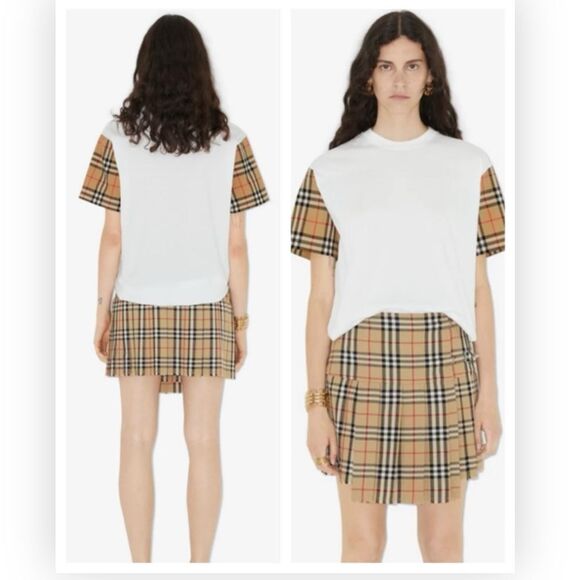 Burberry Oversized Vintage Check T-Shirt Large NWT $510 - Picture 1 of 10